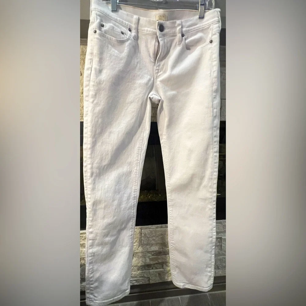 J Crew size 28/31 white denim pants